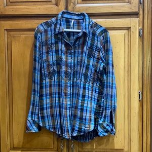 Size smallFree People flannel shirt